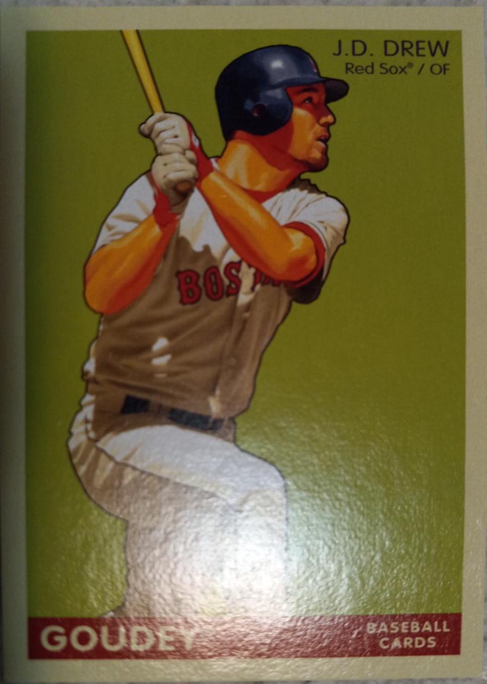 J.D. Drew #33 Baseball Cards 2009 Upper Deck Goudey