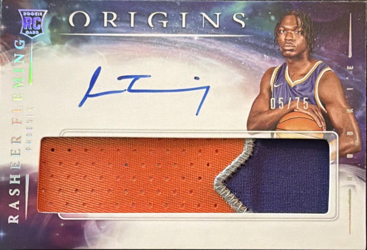 Rasheer Fleming #18 2025 Panini Origins Rookie Autograph Basketball