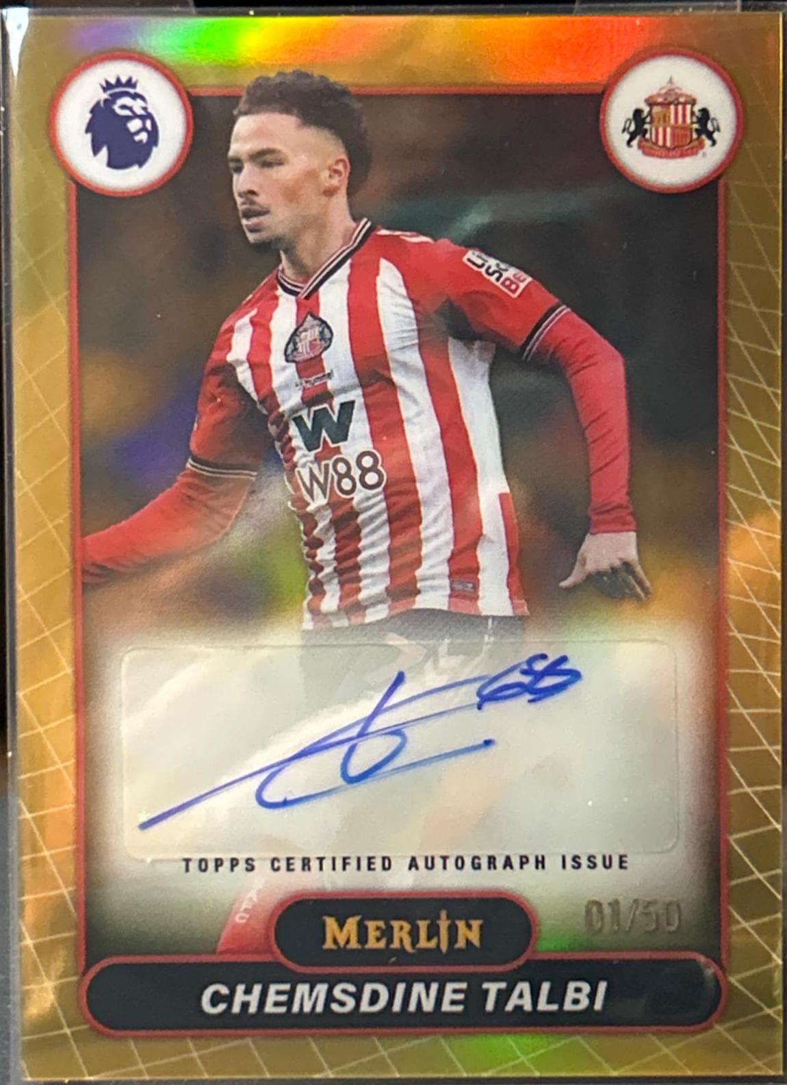 Chemsdine Talbi #MV-CT 2026 Topps Merlin Premier League Autograph