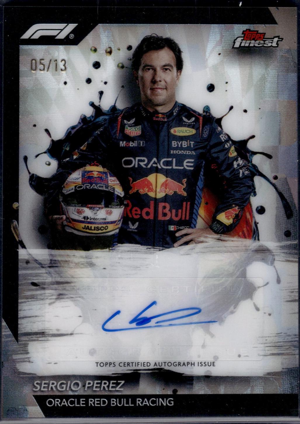 Sergio Perez #FAC-PER Racing Cards 2024 Topps Finest Formula 1 Autograph