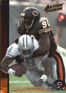 Alonzo Spellman #5 Football Cards 1992 Action Packed Rookie Update