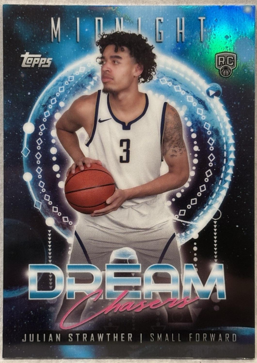 Julian Strawther #DC-21 Basketball Cards 2023 Topps Midnight Dream Chasers