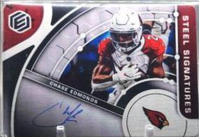 Chase Edmonds #SS-CE Football Cards 2022 Panini Elements Steel Signatures