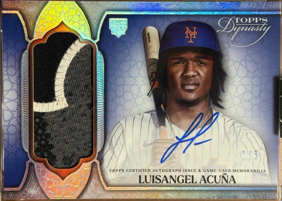 Luisangel Acuna #DAP-LA1 2025 Topps Dynasty Autograph Patch Baseball