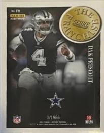 Dak #8 Football Cards 2021 Panini Instant NFL