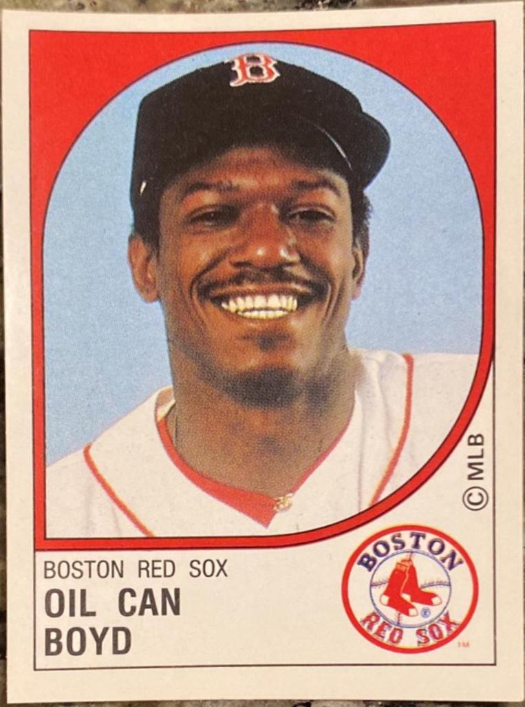 Oil Can Boyd #20 Baseball Cards 1988 Panini Stickers