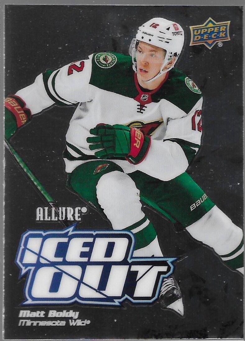 Matt Boldy #IO-17 Hockey Cards 2022 Upper Deck Allure Iced Out