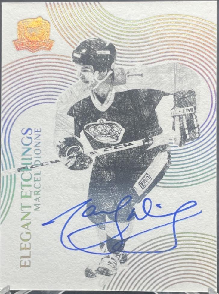 Marcel Dionne #EL-MD 2024 Upper Deck The Cup Elegant Etchings Autograph Hockey