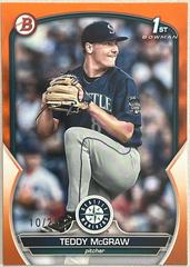 Teddy McGraw [Orange] #BD-73 Baseball Cards 2023 Bowman Draft Prices