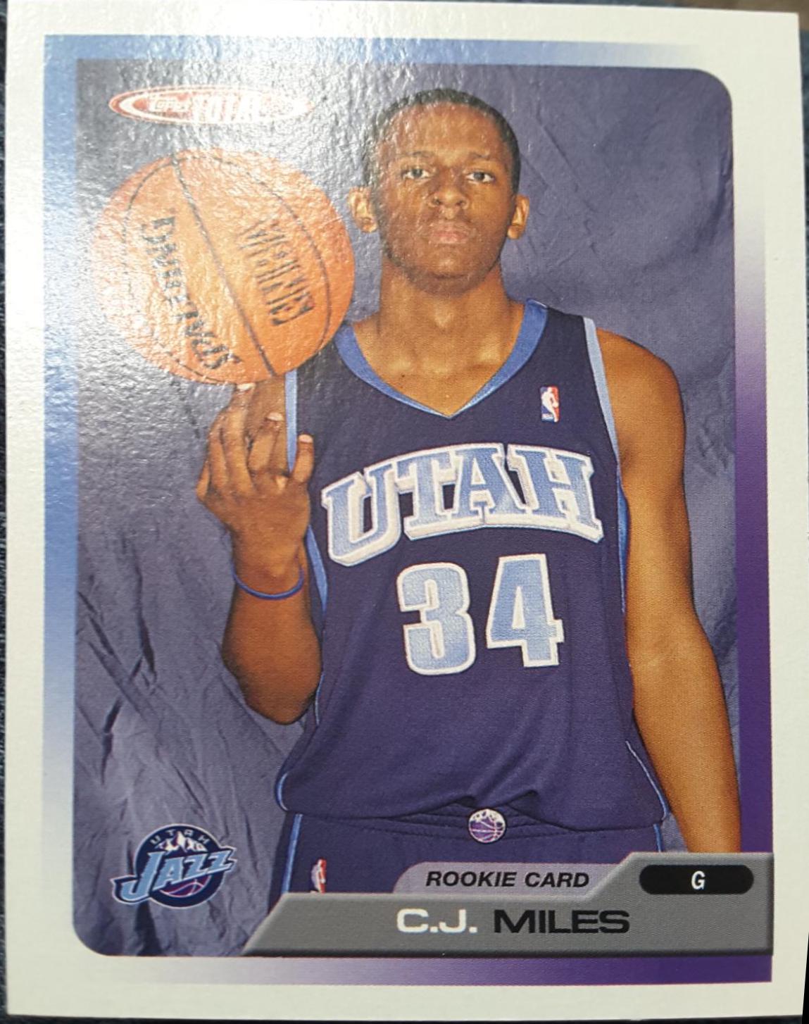 C.J. Miles #282 Basketball Cards 2005 Topps Total