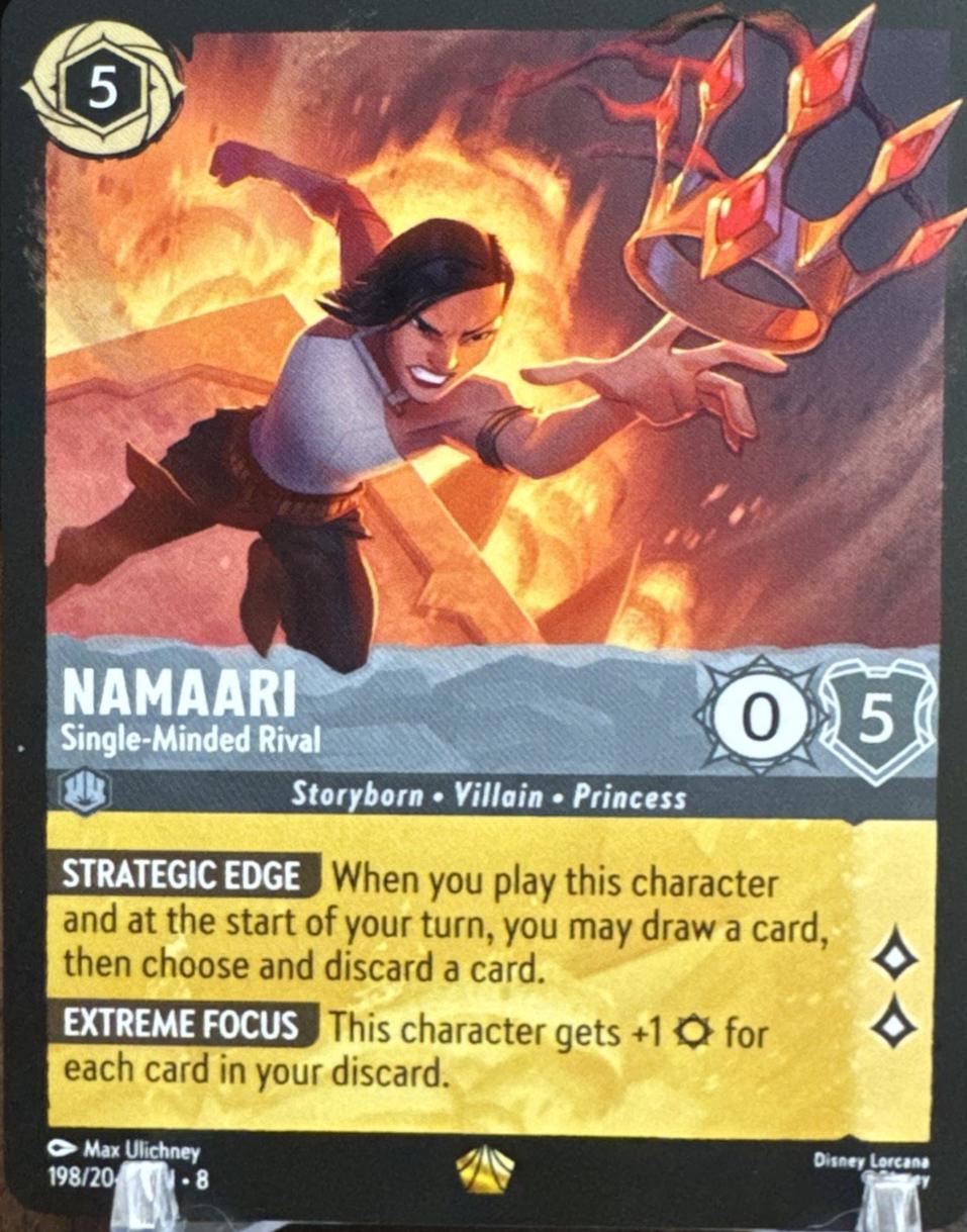 Namaari - Single-Minded Rival #198 Lorcana Reign of Jafar