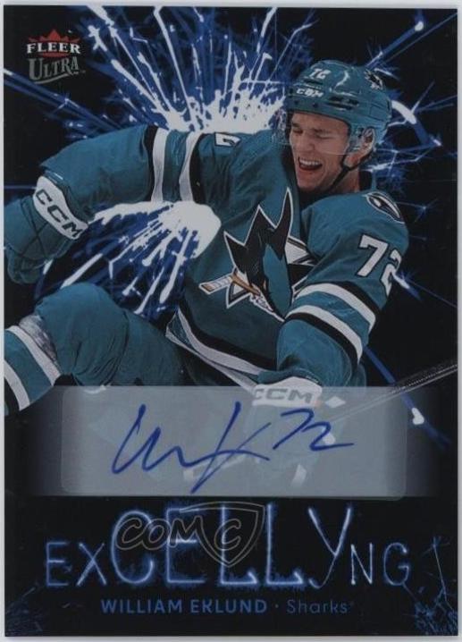 William Eklund #EC-29 2024 Fleer Ultra Excellyng Autograph Hockey