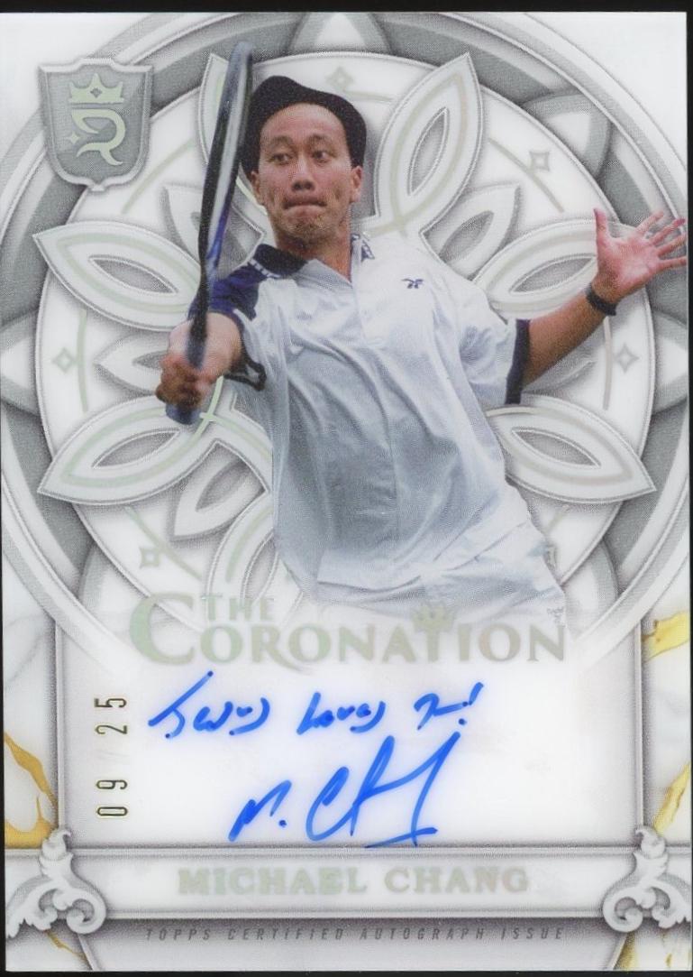 Michael Chang #C-MC Tennis Cards 2024 Topps Royalty The Coronation Autograph