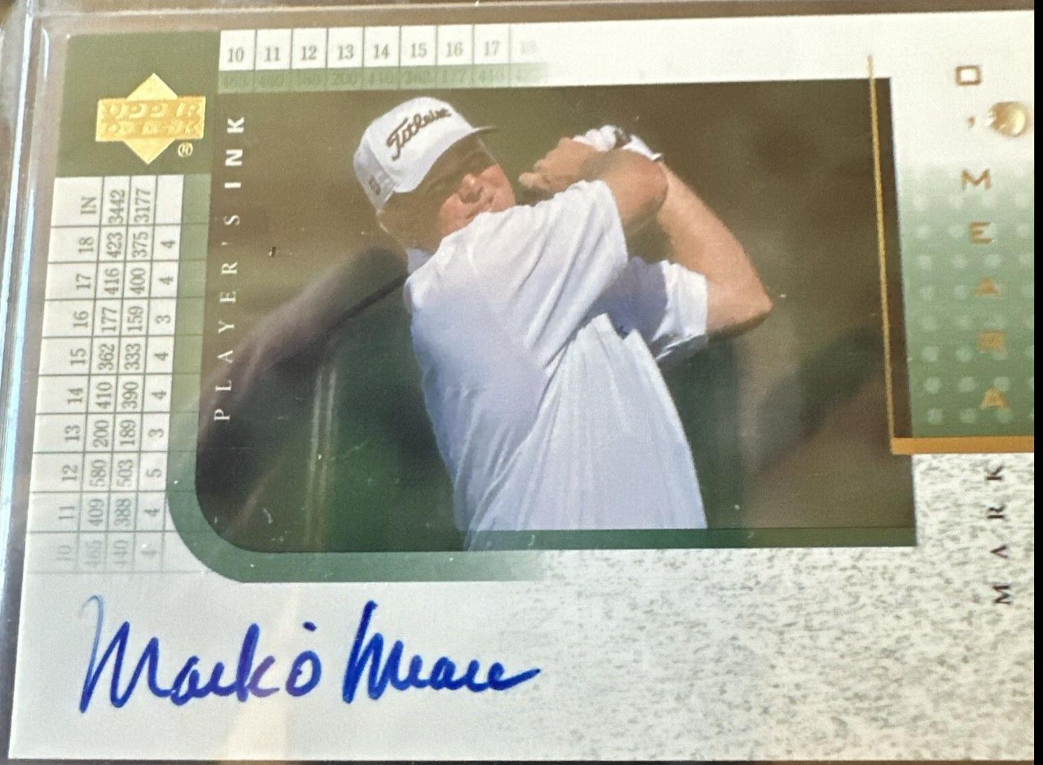 Mark O'Meara #MO Golf Cards 2001 Upper Deck Player's Ink