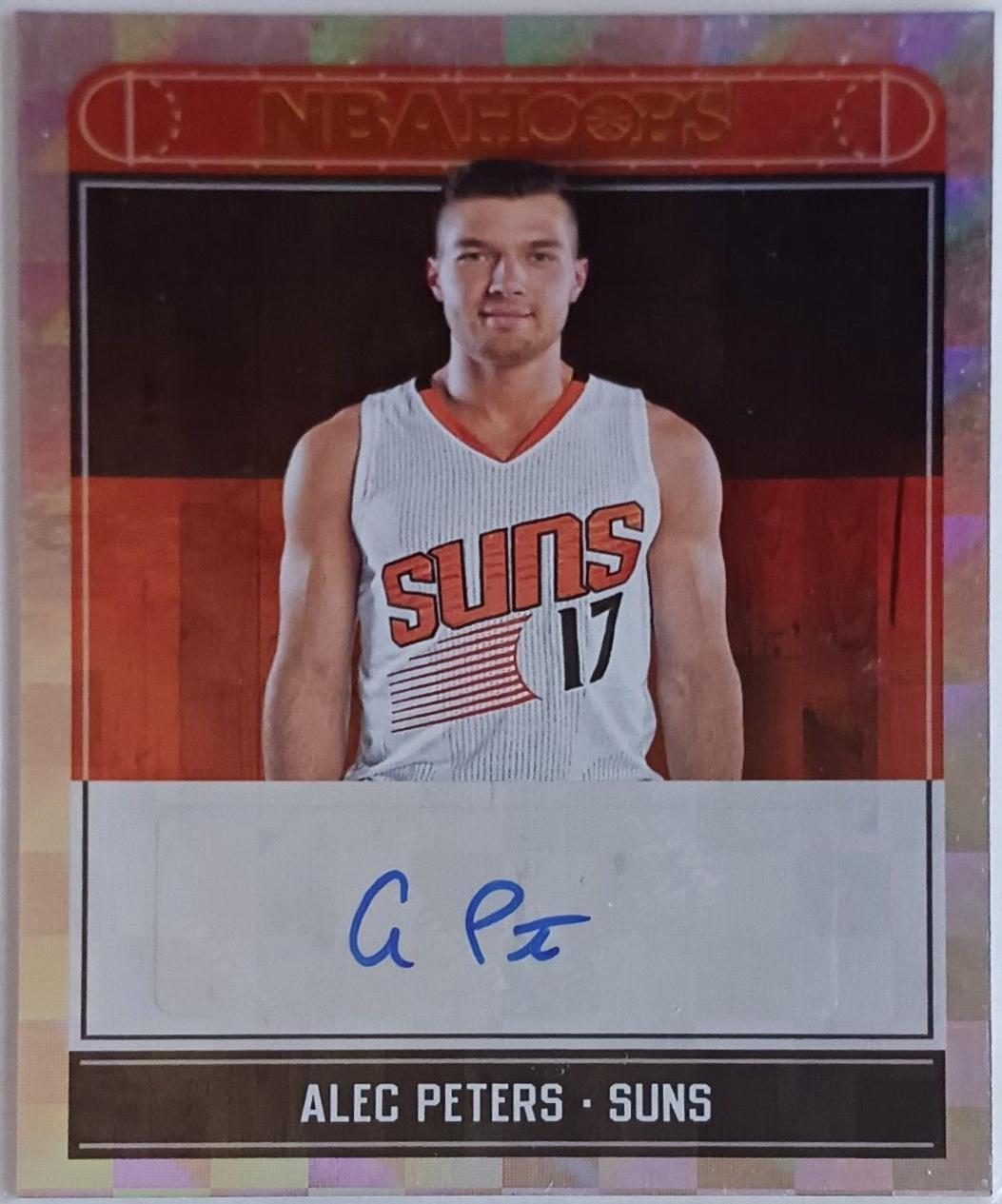 Alec Peters #RA-APT Basketball Cards 2017 Panini Hoops Rookie Autograph