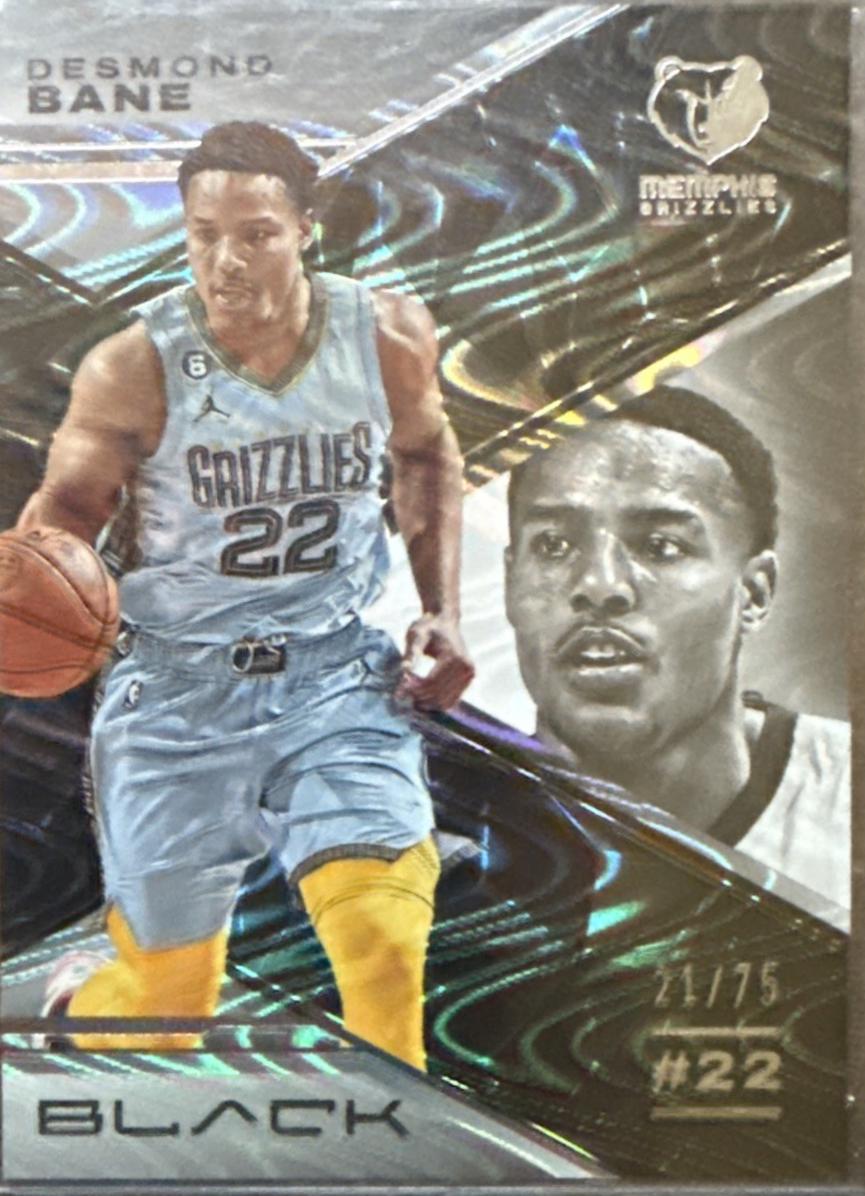 Desmond Bane #2 Basketball Cards 2022 Panini Black
