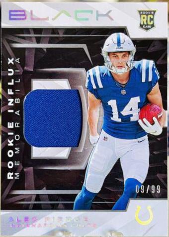 Alec Pierce #RIM-API Football Cards 2022 Panini Black Rookie Influx Memorabilia
