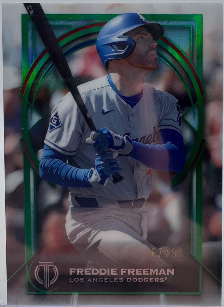 2026 Topps Tribute Freddie Freeman [Green] #95 card