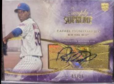 Rafael Montero #SSU-RMO Baseball Cards 2014 Topps Supreme Simply Autographs