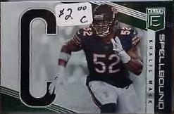 Khalil Mack #SP-10 Football Cards 2019 Panini Donruss Elite Spellbound
