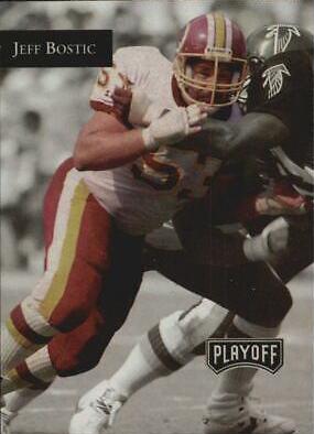 Jeff Bostic #31 Football Cards 1992 Playoff