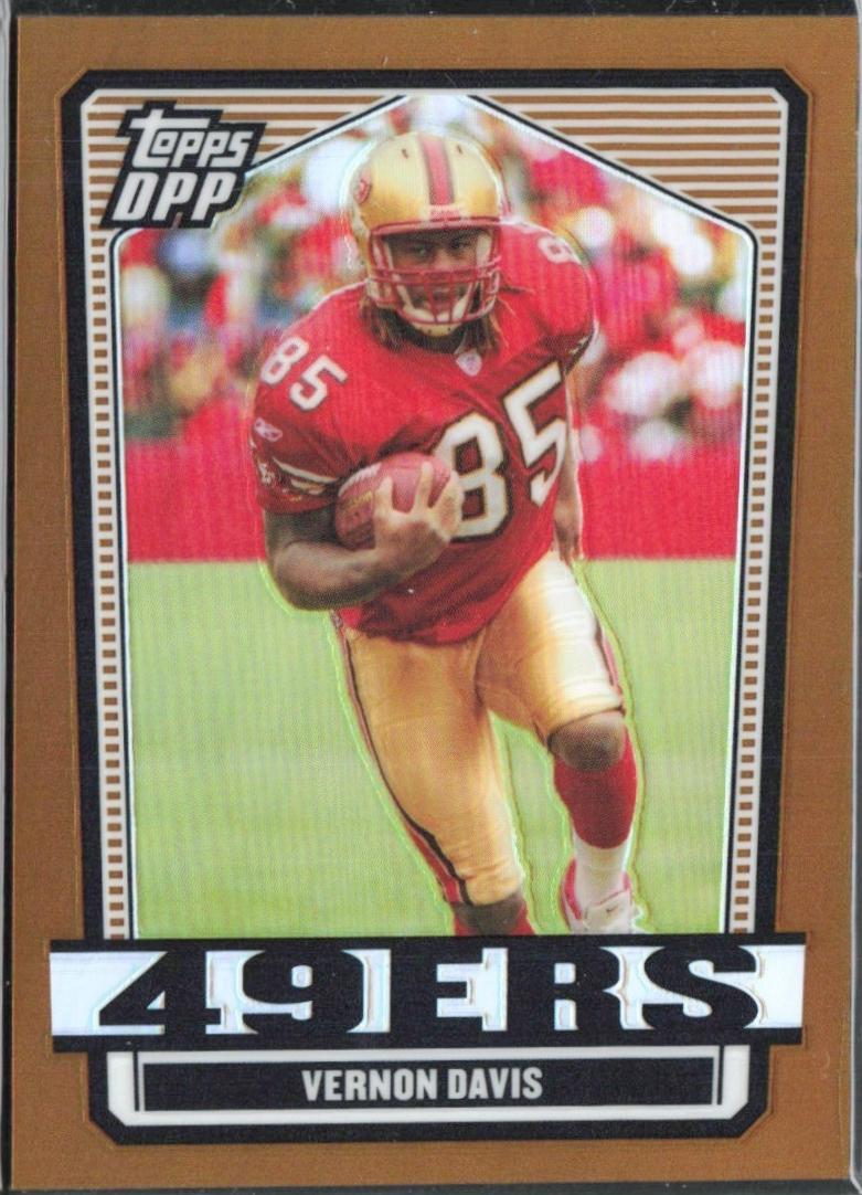 Vernon Davis [Chrome Bronze Refractor] #60