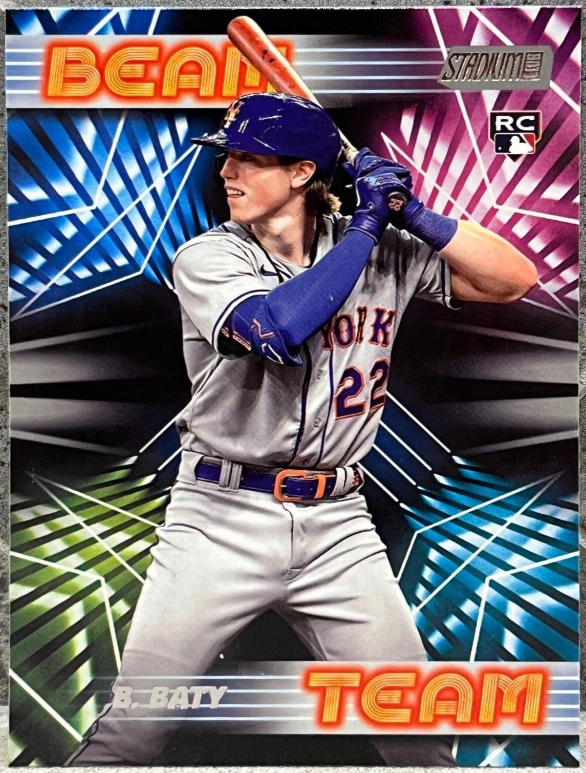 Brett Baty #BT-25 Baseball Cards 2023 Stadium Club Beam Team