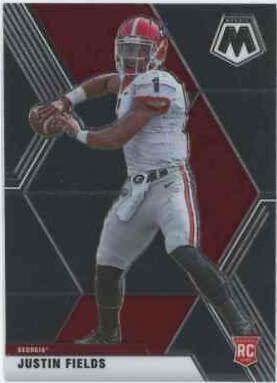 Justin Fields #5 Football Cards 2021 Panini Mosaic Draft Picks