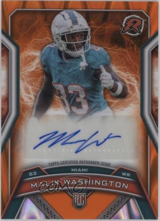 Malik Washington #RRS-MW 2024 Topps Resurgence Football Resurgence Rookie Signatures