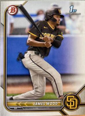 James Wood #BP-108 Baseball Cards 2022 Bowman Paper Prospects