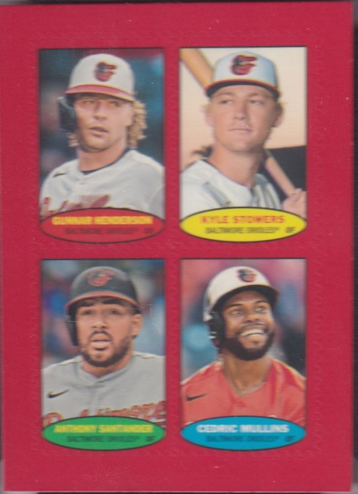 Gunnar Henderson, Kyle Stowers, Anthony Santander, Cedric Mullins [Red]