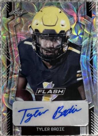 Tyler Badie #PA-TB1 2022 Leaf Flash Portrait Autographs Football