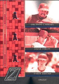 Orlando Cabrera, Steve Finley, Darin Erstad #M-11 Baseball Cards 2005 Zenith Mozaics