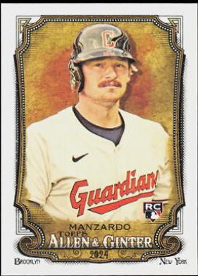 Kyle Manzardo #167 Baseball Cards 2024 Topps Allen & Ginter