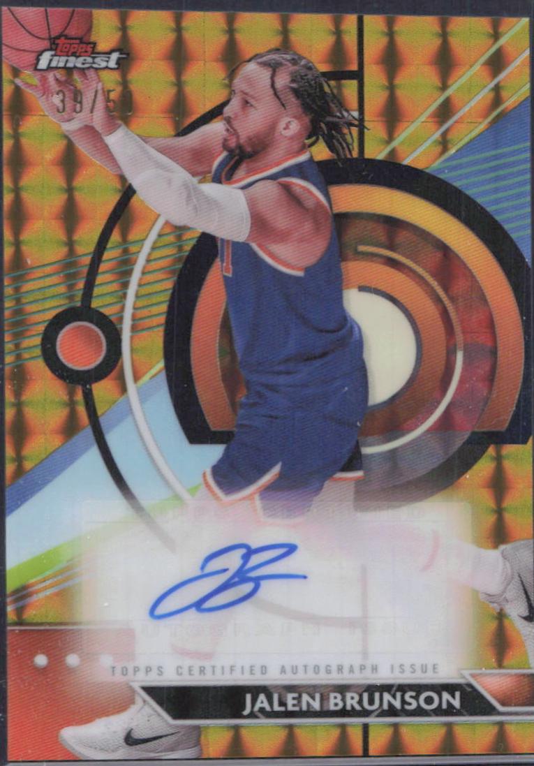 Jalen Brunson [Gold Geometric Refractor] #FA-JB