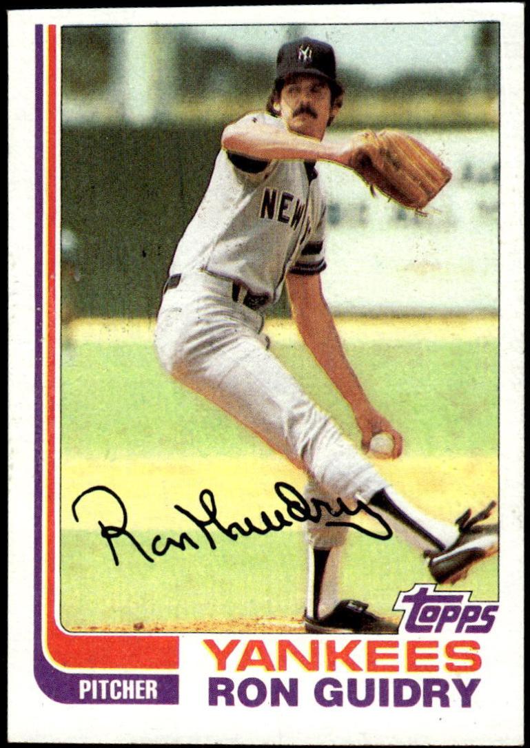 Ron Guidry [Blackless] (1982 Topps)