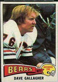 Dave Gallagher #379 Football Cards 1975 Topps
