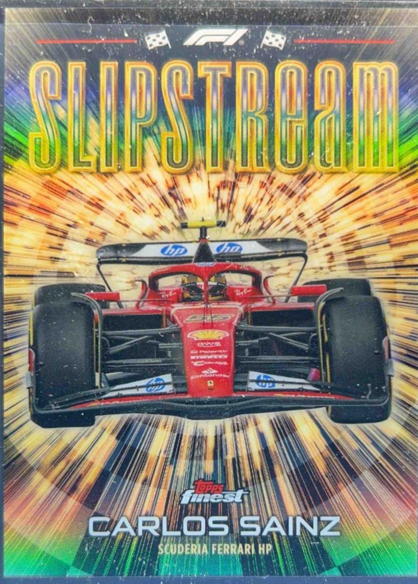 Carlos Sainz #SS-4 Racing Cards 2024 Topps Finest Formula 1 Slipstream