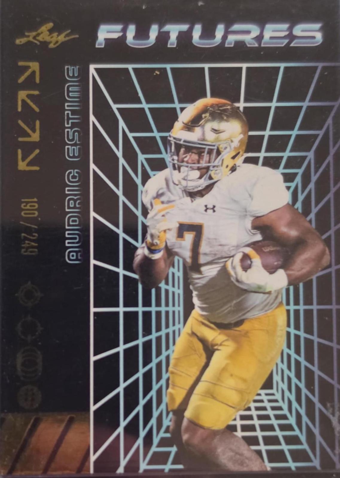 Audric Estime #11 2024 Leaf Futures Football