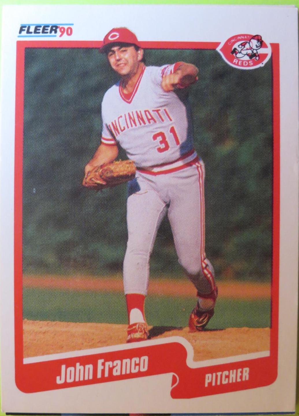 John Franco #419 Baseball Cards 1990 Fleer