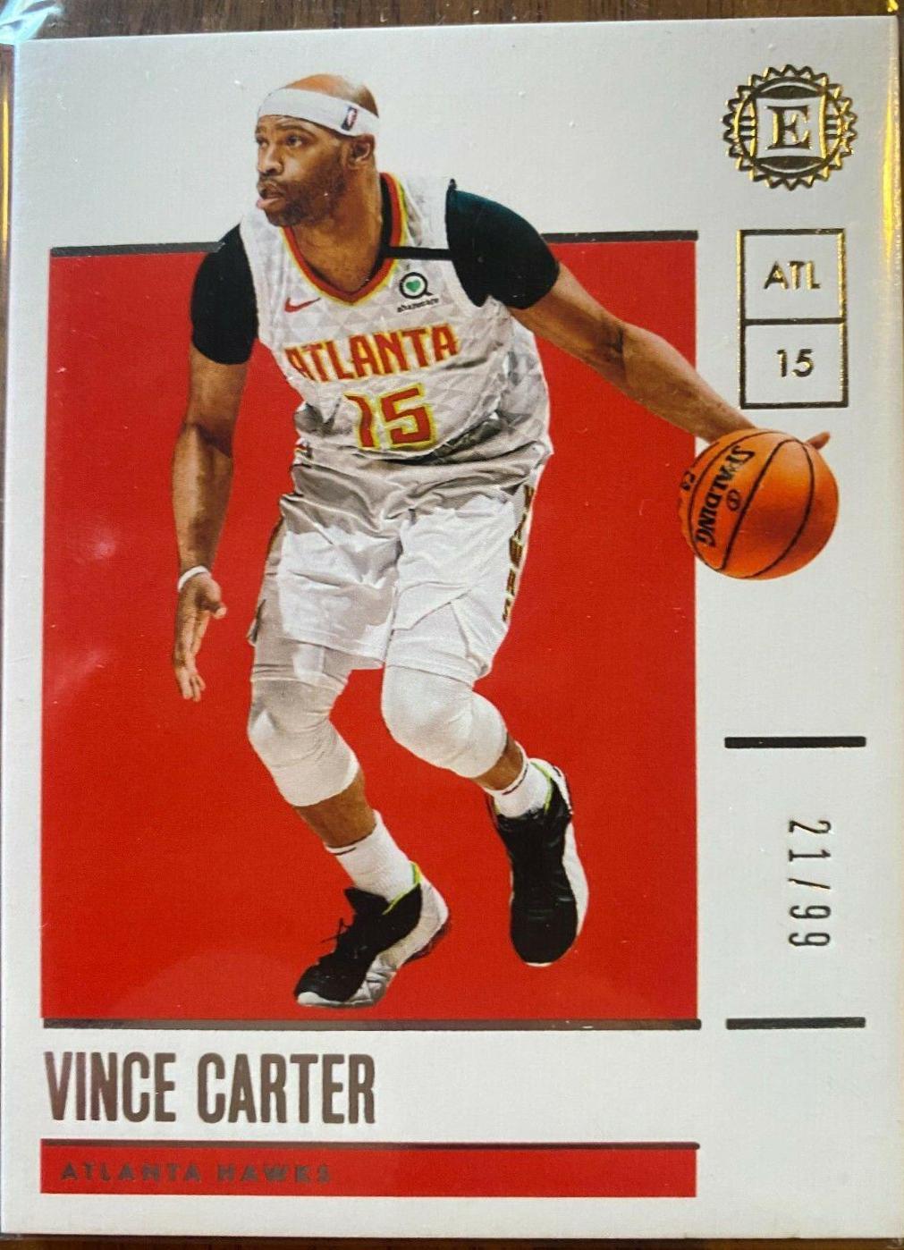 Vince Carter #4 Basketball Cards 2019 Panini Encased
