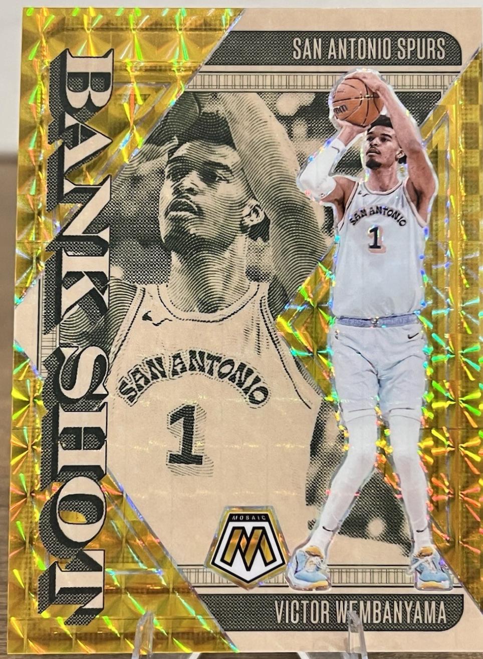 Victor Wembanyama [Gold] #20 Prices | 2024 Panini Mosaic Bank Shot