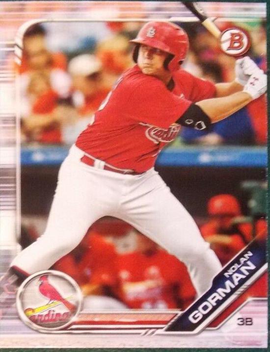 Nolan Gorman #BD-42 2019 Bowman Draft Baseball