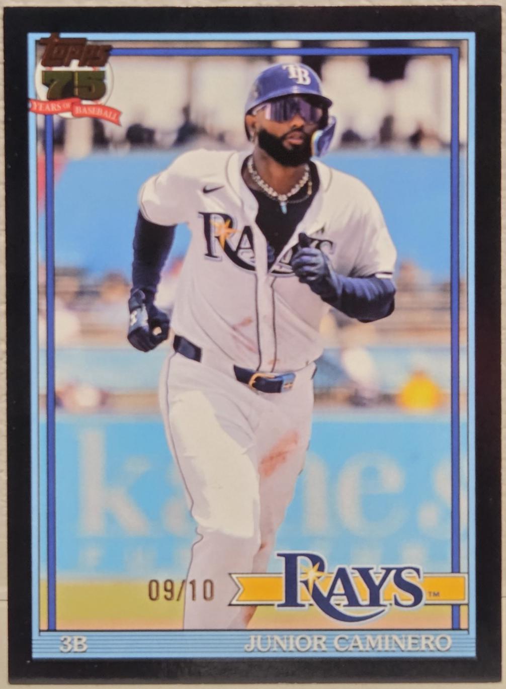 Junior Caminero [Black] #T91-62 Prices | 2026 Topps 1991
