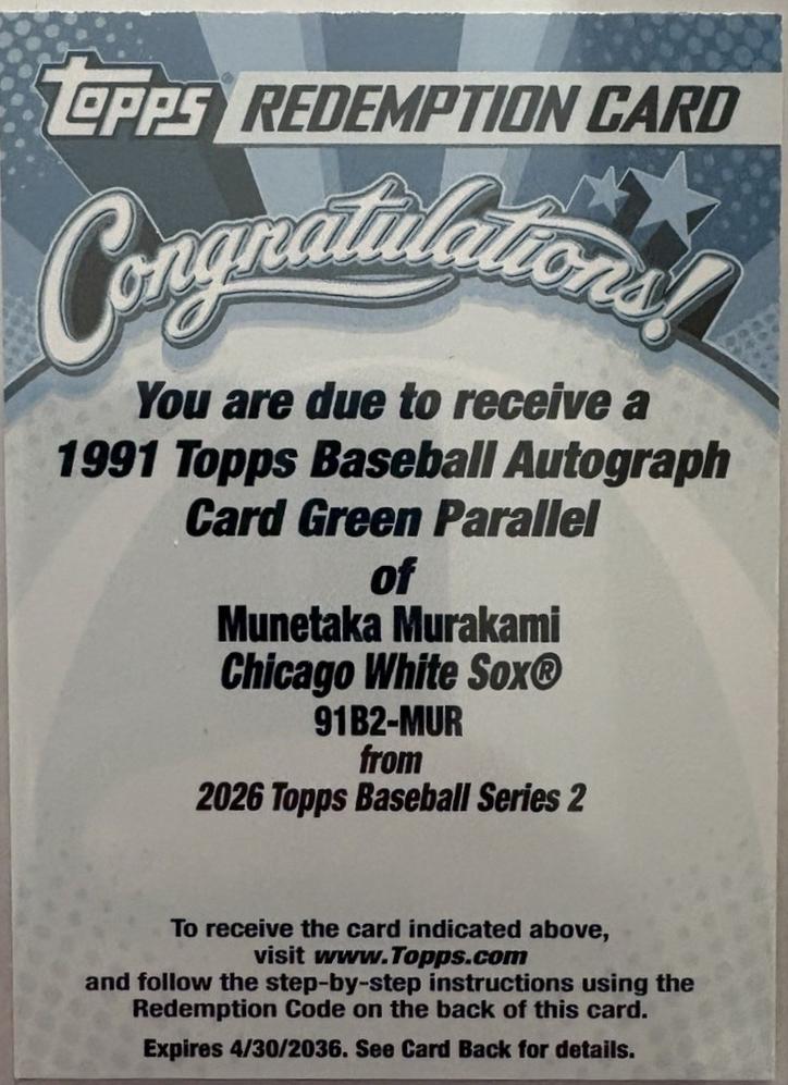 Munetaka Murakami [Green] #91B2-MUR Prices | 2026 Topps Series 2