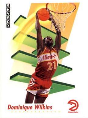Dominique Wilkins #10 Basketball Cards 1991 Skybox