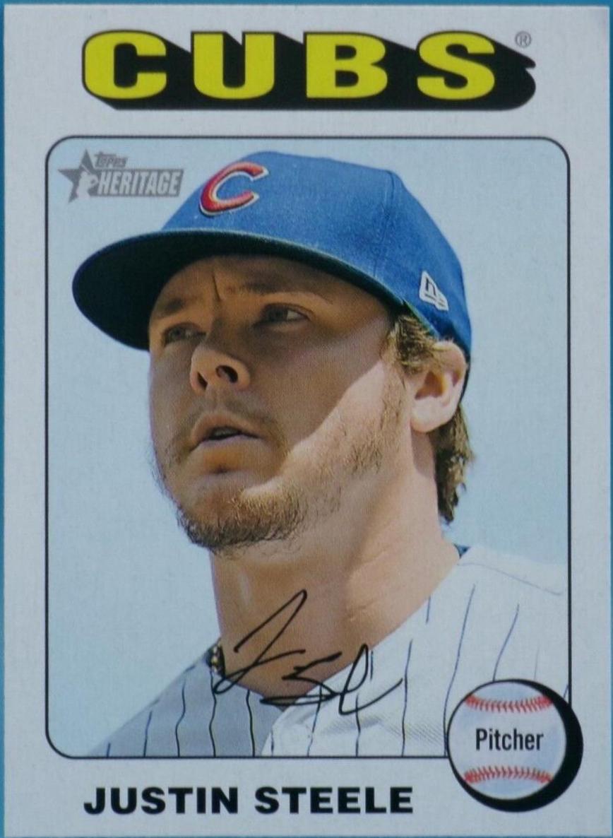 Justin Steele #278 2024 Topps Heritage Mini Baseball