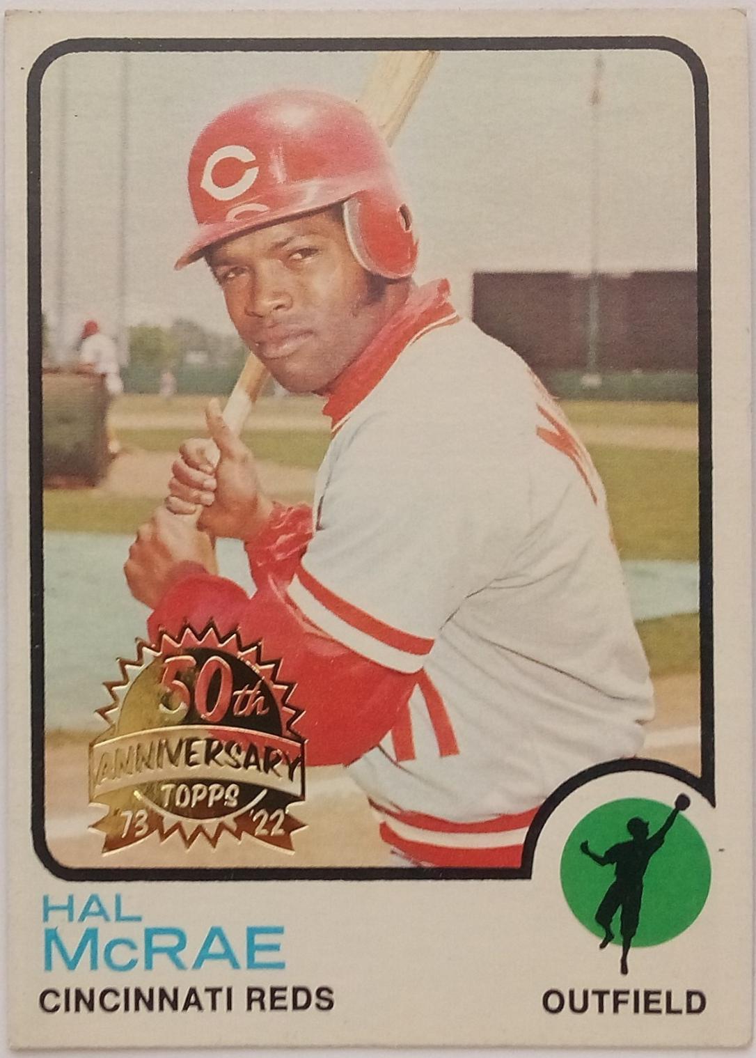 Hal McRae #28 2022 Topps Heritage 50th Anniversary Buyback Baseball