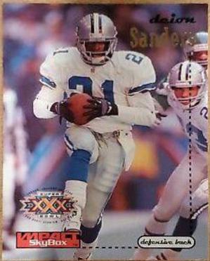 Deion Sanders #38 Football Cards 1996 Skybox Impact