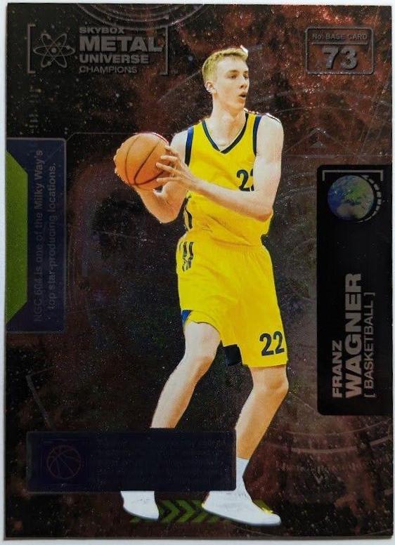 Franz Wagner #73 Basketball Cards 2021 Skybox Metal Universe Champions